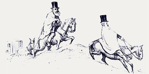 Post - D. Pedro II a cavalo